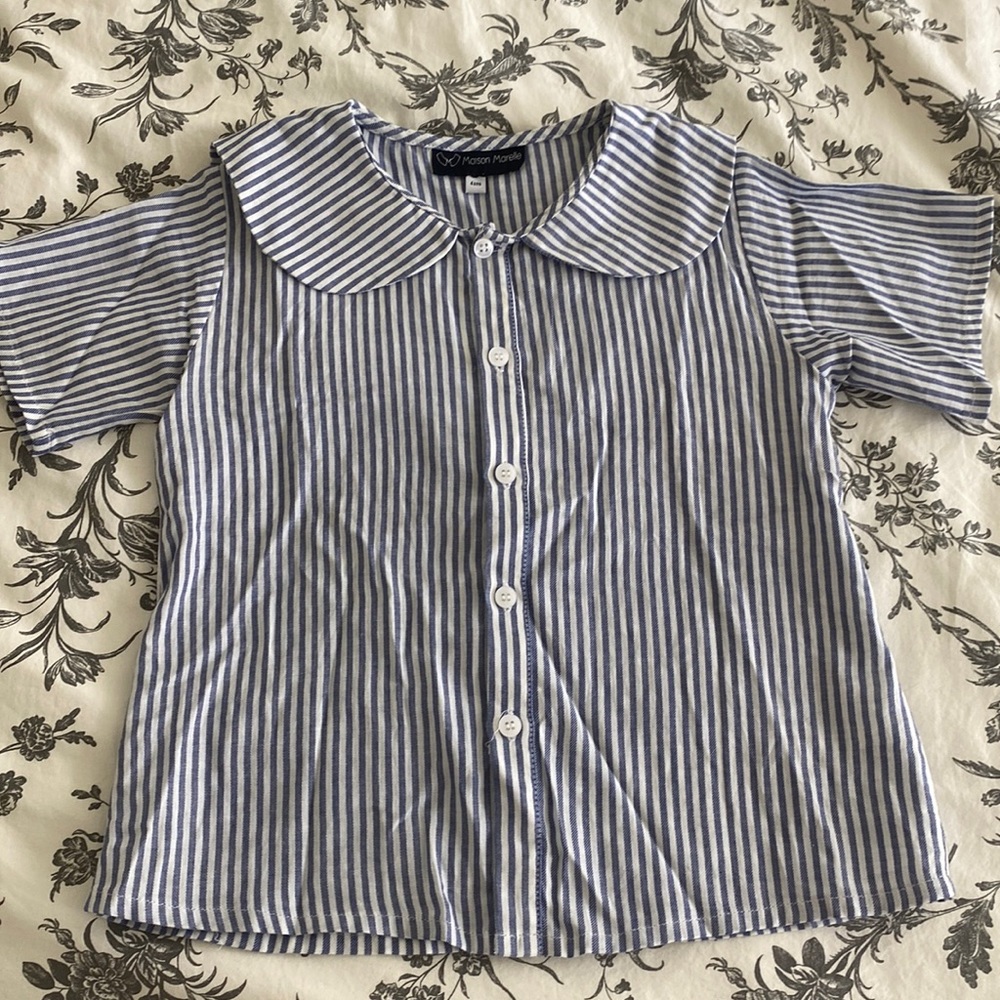 short-sleeve shirt, boy or girl, 4T, «maison marelle» (brand made in France)